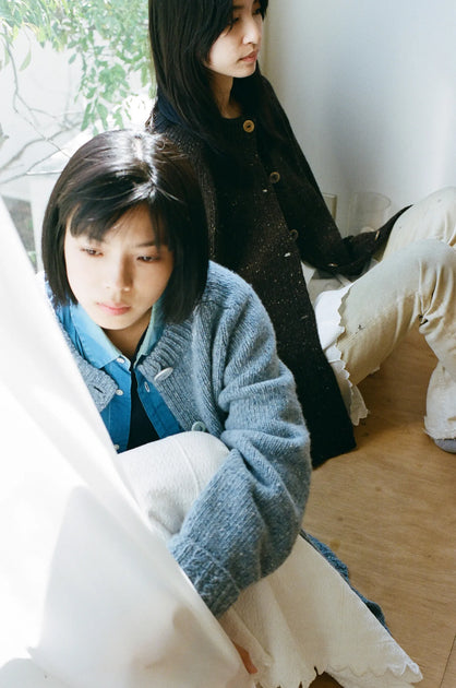 トップス yuki fujisawa PocketLOVELetterCardigan Pocket LOVE Letter Cardigan / SKY BLUE - YUKI FUJISAWA