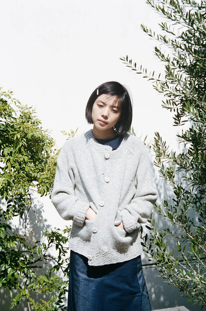 トップス yuki fujisawa PocketLOVELetterCardigan Pocket LOVE Letter Cardigan / HAPPY GRAY - YUKI FUJISAWA
