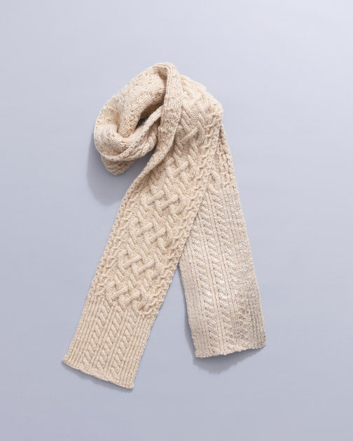 Knit scarf / WHITE
