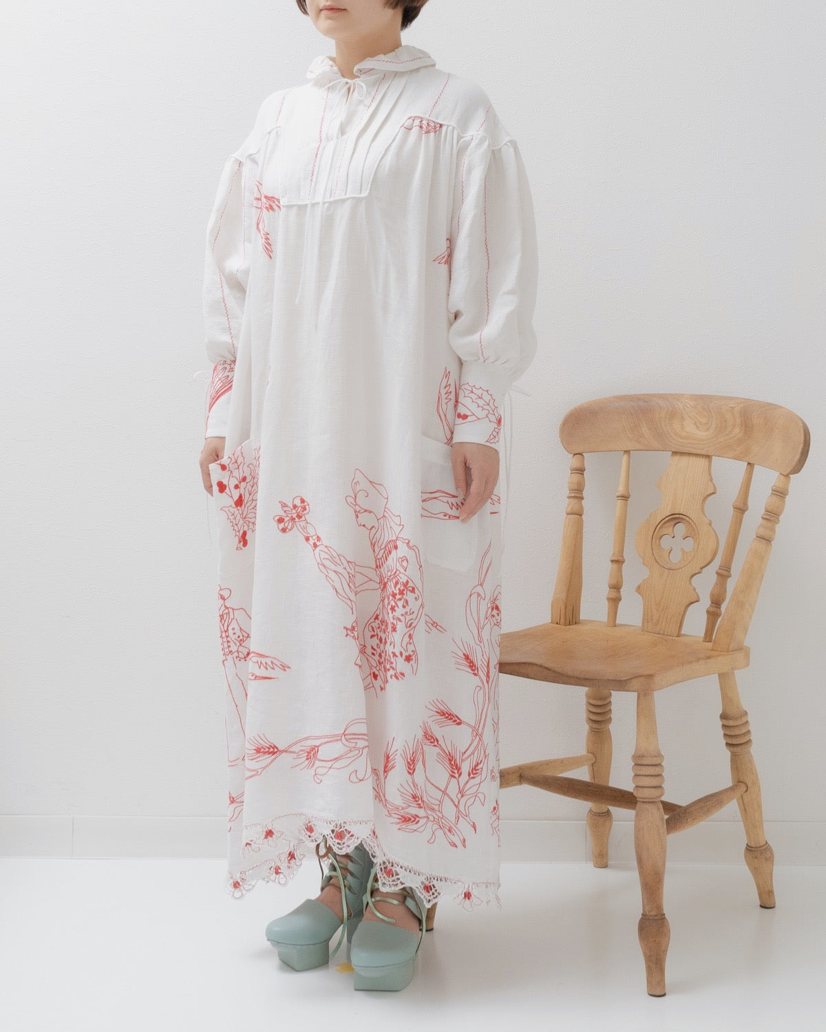 Embroidery Dress/01 - YUKI FUJISAWA online store